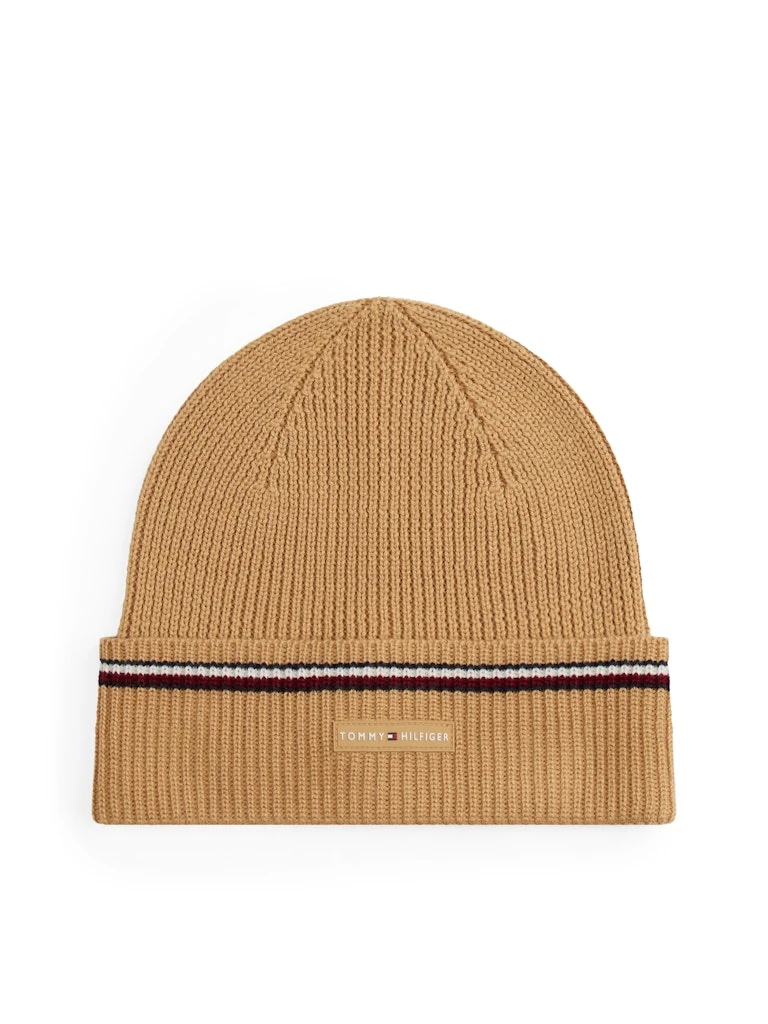 Tommy Hilfiger Erkek Bere Bej Şapka