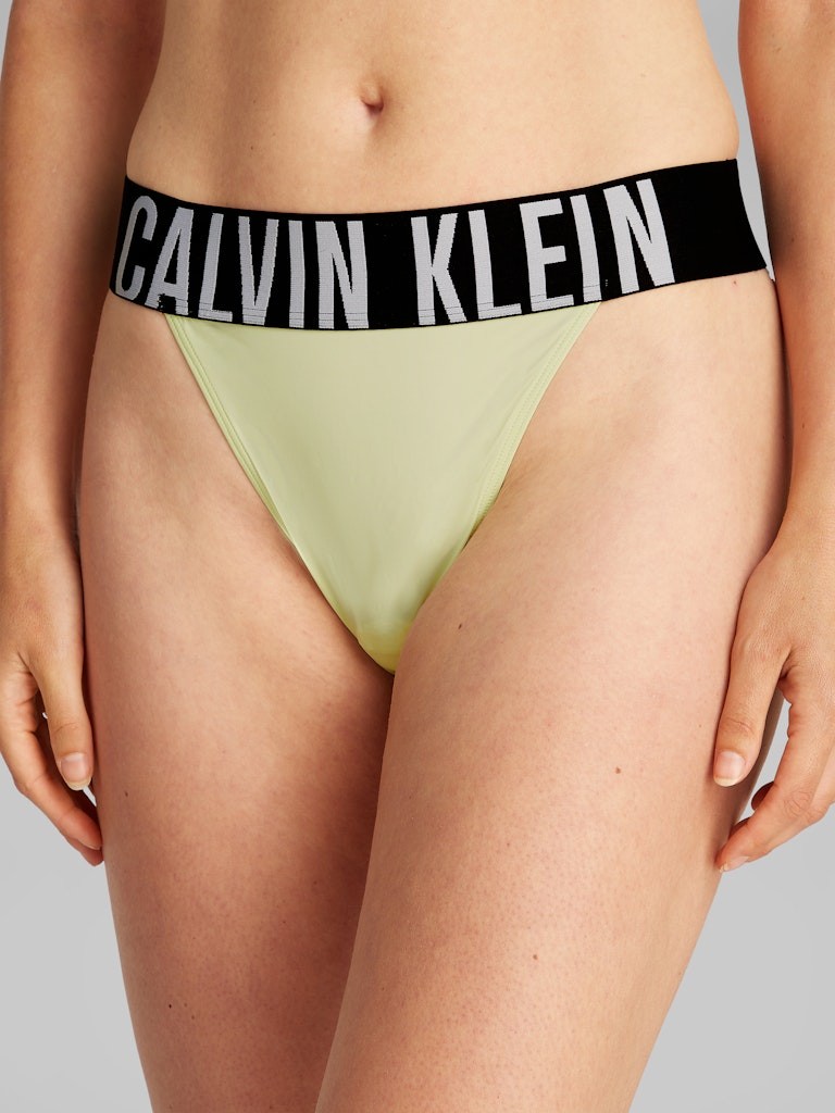 Calvin Klein Poliamid Sarı Kadın Thong İç Çamaşırı - 000QF7638EFUO