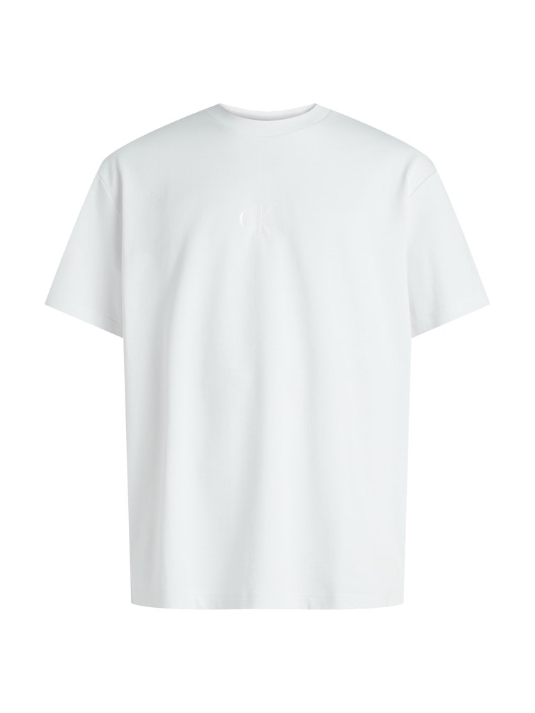 Calvin Klein Pamuk Beyaz Erkek Kısa Kollu T-Shirt - LV04RAB812YAA