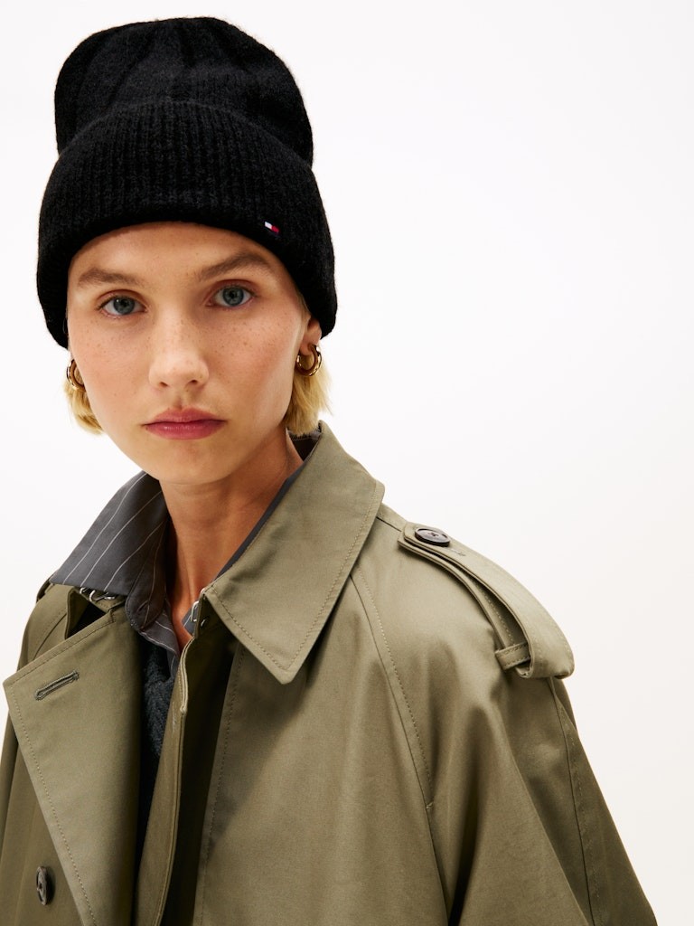 Tommy Hilfiger Kadın Siyah Bere Şapka