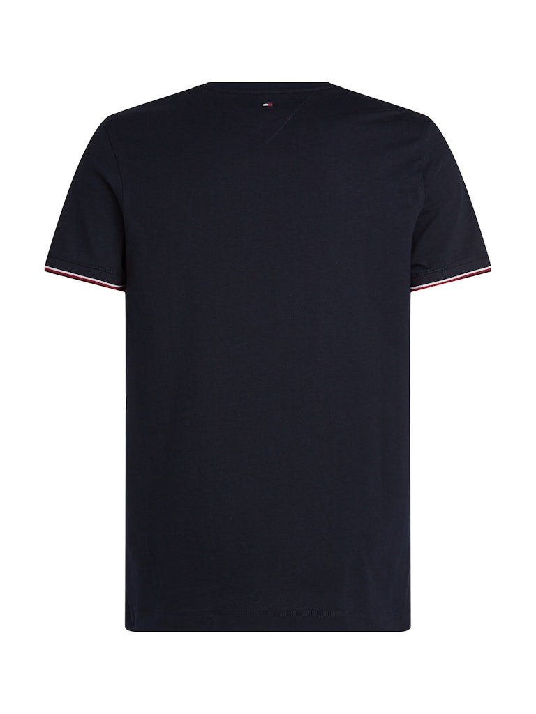Tommy Hilfiger Rejeneratif Pamuk Lacivert Erkek Kısa Kollu T-Shirt - MW0MW32584DW5
