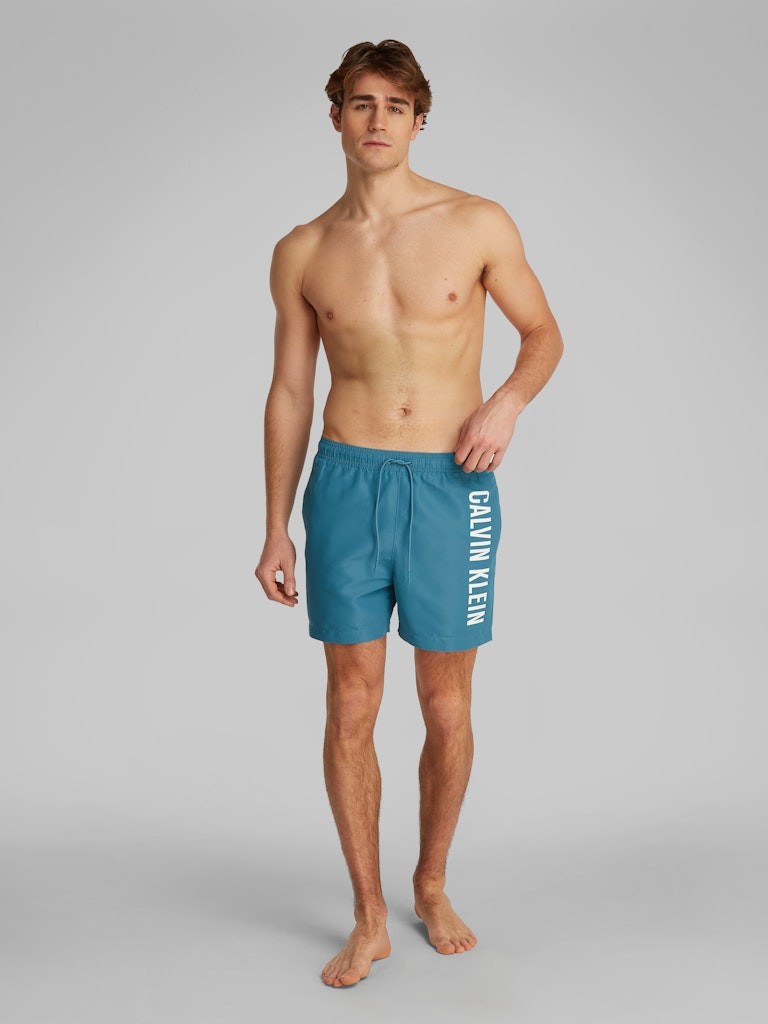 Calvin Klein Mavi Erkek Deniz Şortu - KM0KM01092CJ6
