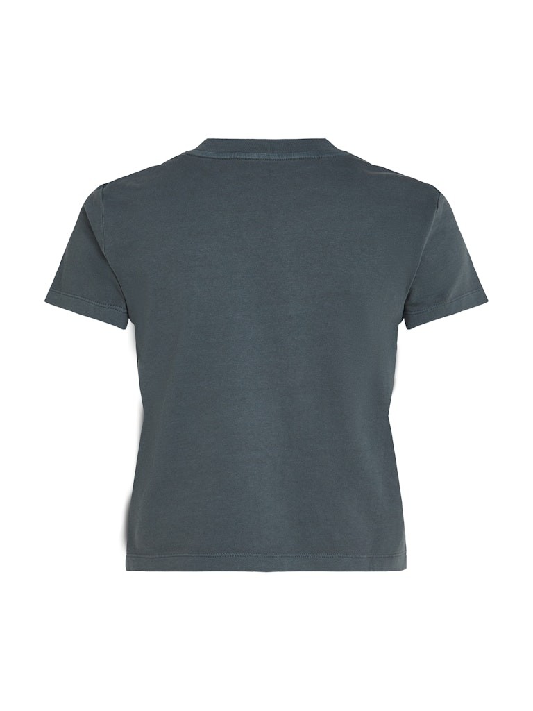Calvin Klein Rejeneratif Pamuk Antrasit Kadın Kısa Kollu T-Shirt - J20J224988PT2