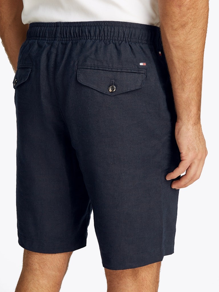 Tommy Hilfiger Keten Lacivert Erkek Yan Cep Harlem Şort - MW0MW37804DW5