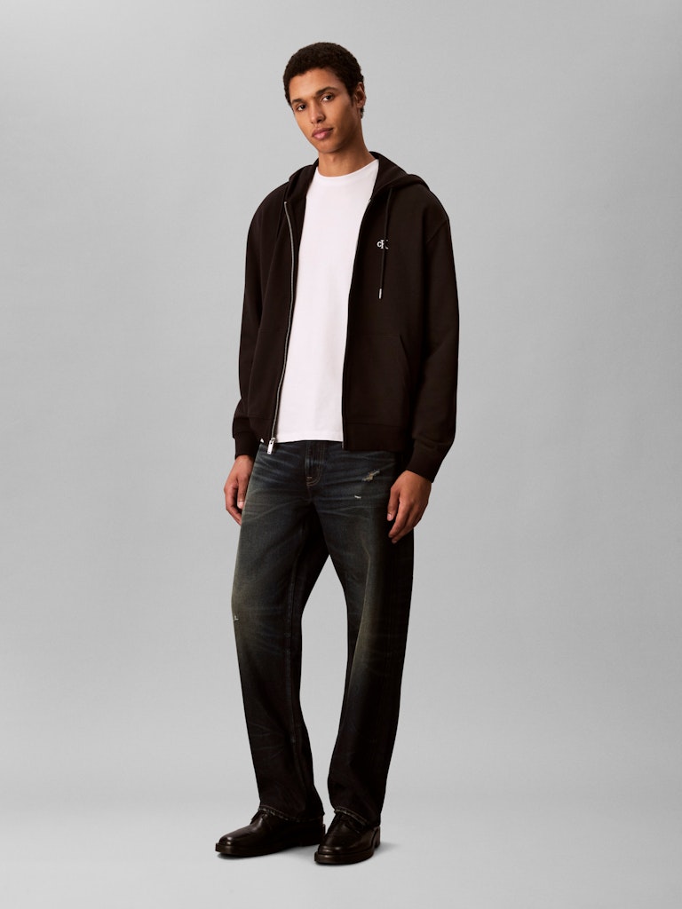 Calvin Klein Erkek Siyah Kapşonlu Sweatshirt