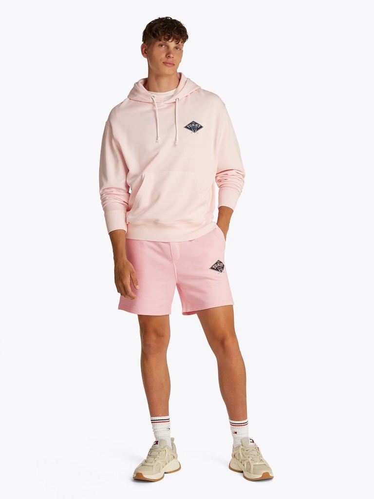Tommy Hilfiger Rejeneratif Pamuk PEMBE Erkek Sweat Şort - DM0DM20936TH3