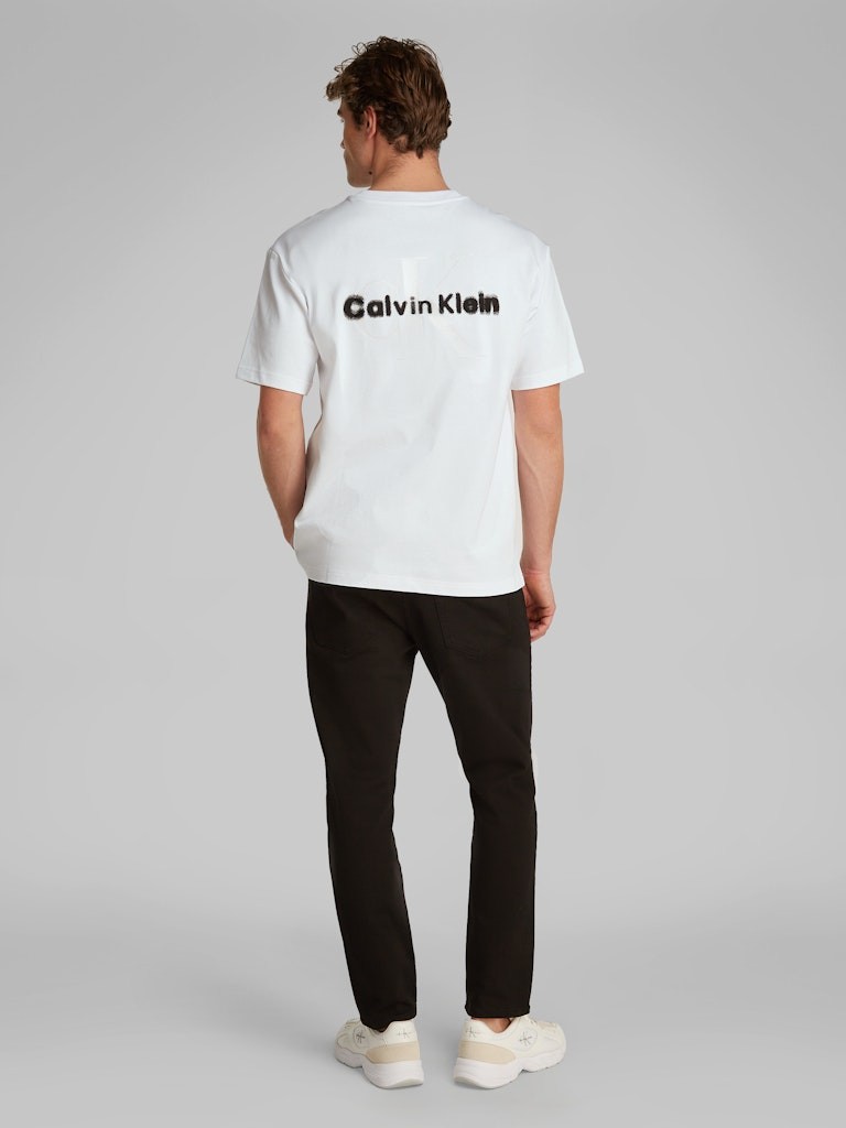 Calvin Klein Pamuk Beyaz Erkek Kısa Kollu T-Shirt - LV04RAB812YAA