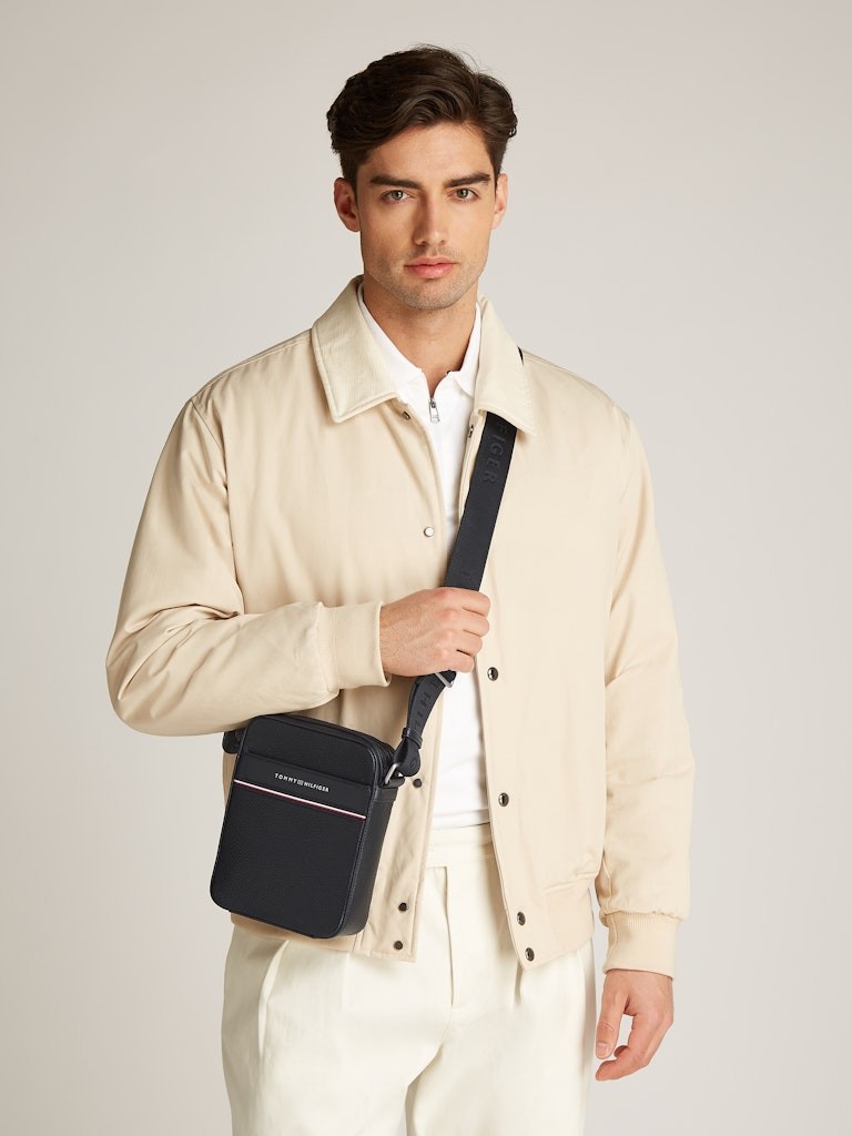 Tommy Hilfiger Erkek Corp Mini Reporter Siyah Çanta - AM0AM13303BDS