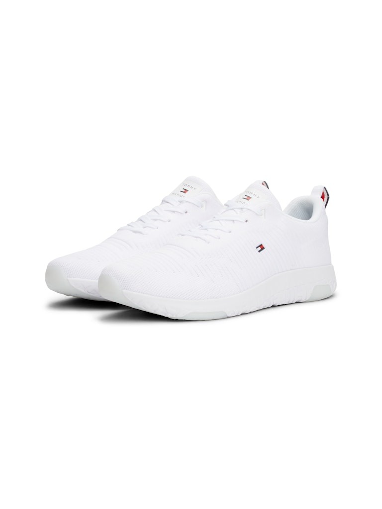 Tommy Hilfiger Deri Beyaz Erkek Kısa Taban Sneakers