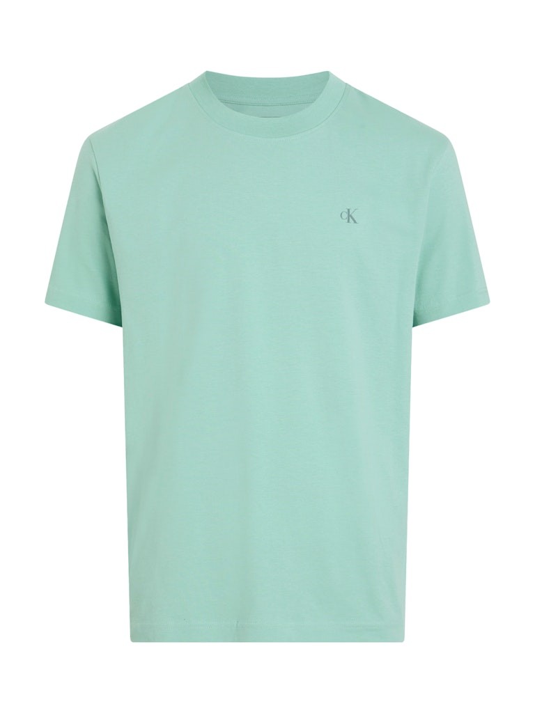 Calvin Klein Rejeneratif Pamuk Yeşil Erkek Kısa Kollu T-Shirt - J30J327523MR5
