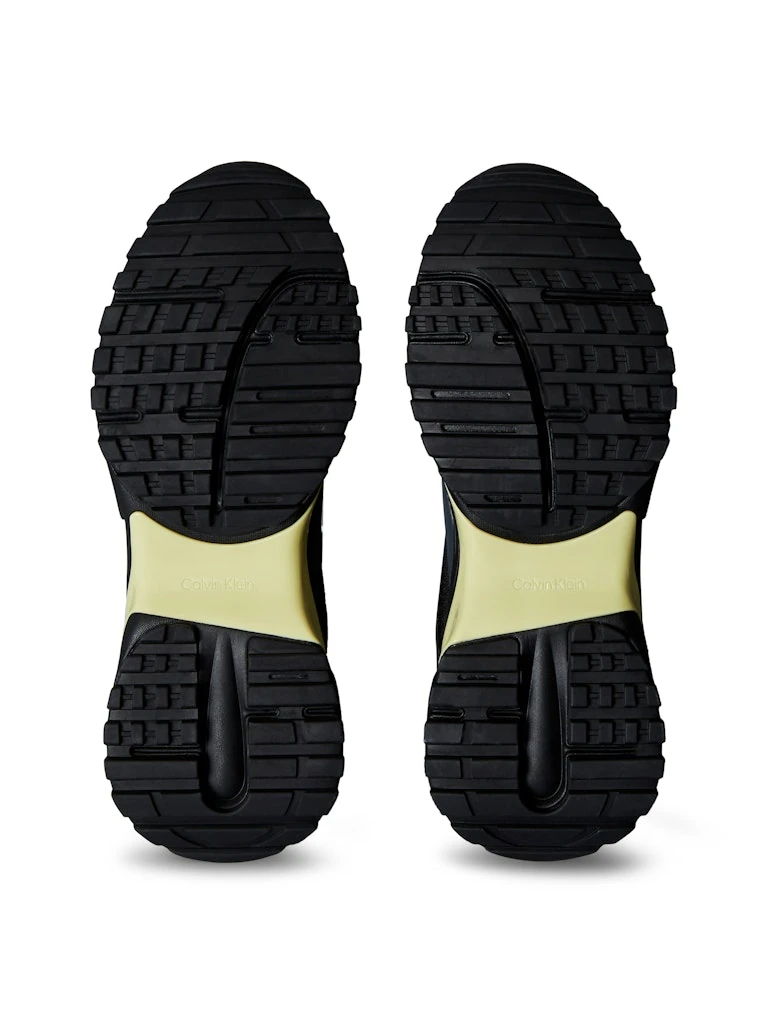 Calvin Klein Erkek Siyah Kalın Taban Runner Sneakers