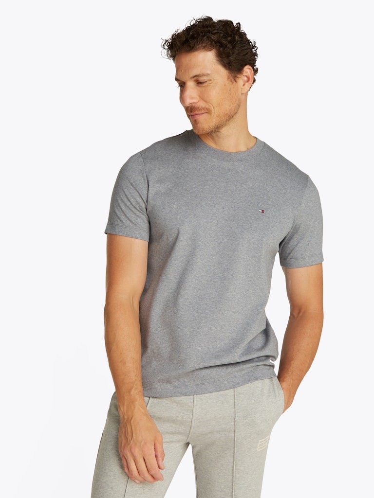 Tommy Hilfiger Pamuk Gri Erkek Kısa Kollu T-Shirt - MW0MW33202P91