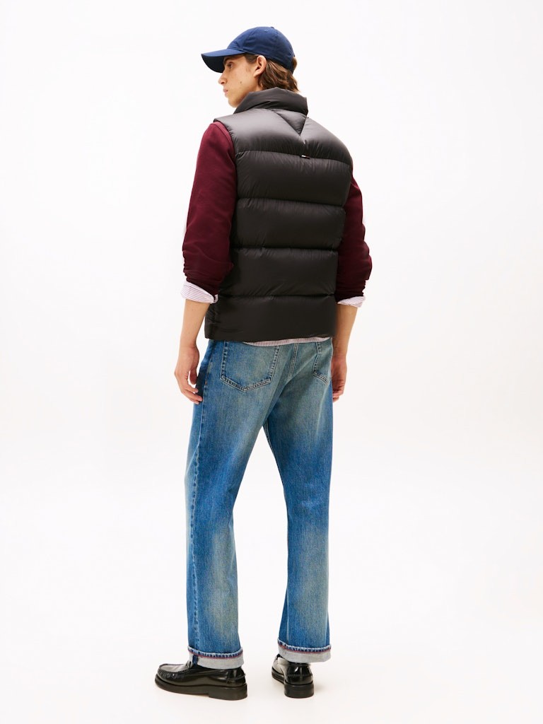 Tommy Hilfiger Erkek Siyah Kaz Tüyü Puffer Yelek