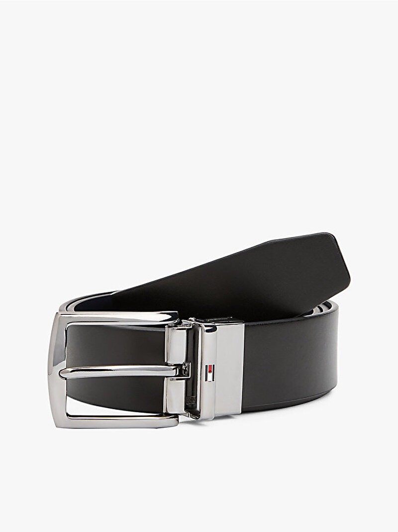 Tommy Hilfiger Erkek Lacivert Denton 3.5cm Kemer