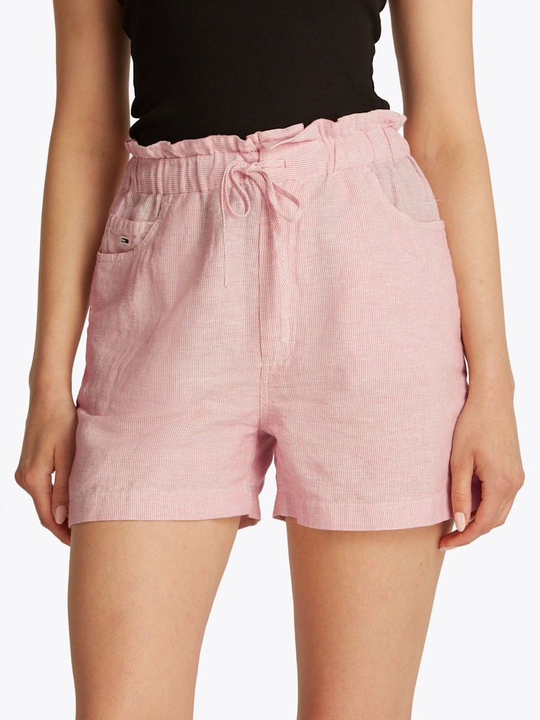 Tommy Hilfiger Keten PEMBE Kadın Yan Cep Şort - DW0DW20360TH3