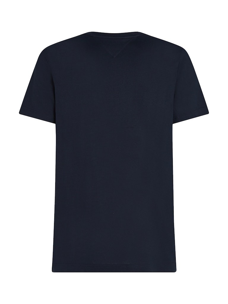 Tommy Hilfiger Rejeneratif Pamuk Lacivert Erkek Kısa Kollu T-Shirt - MW0MW38620DW5