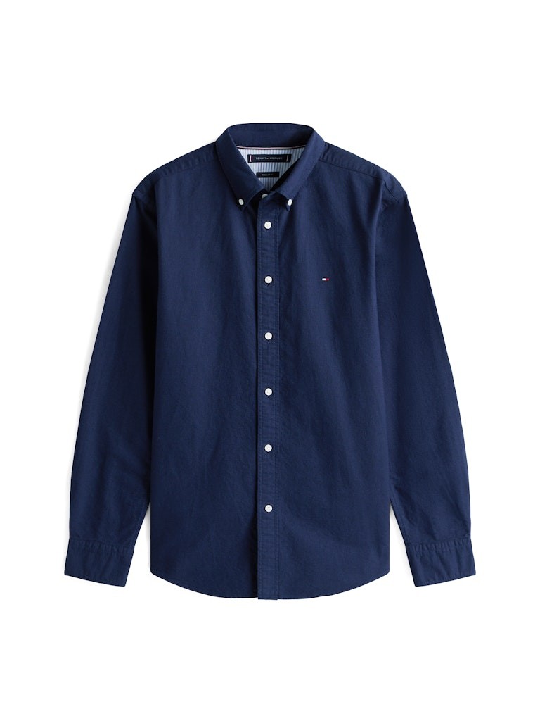 Tommy Hilfiger Erkek Mavi Oxford Gömlek