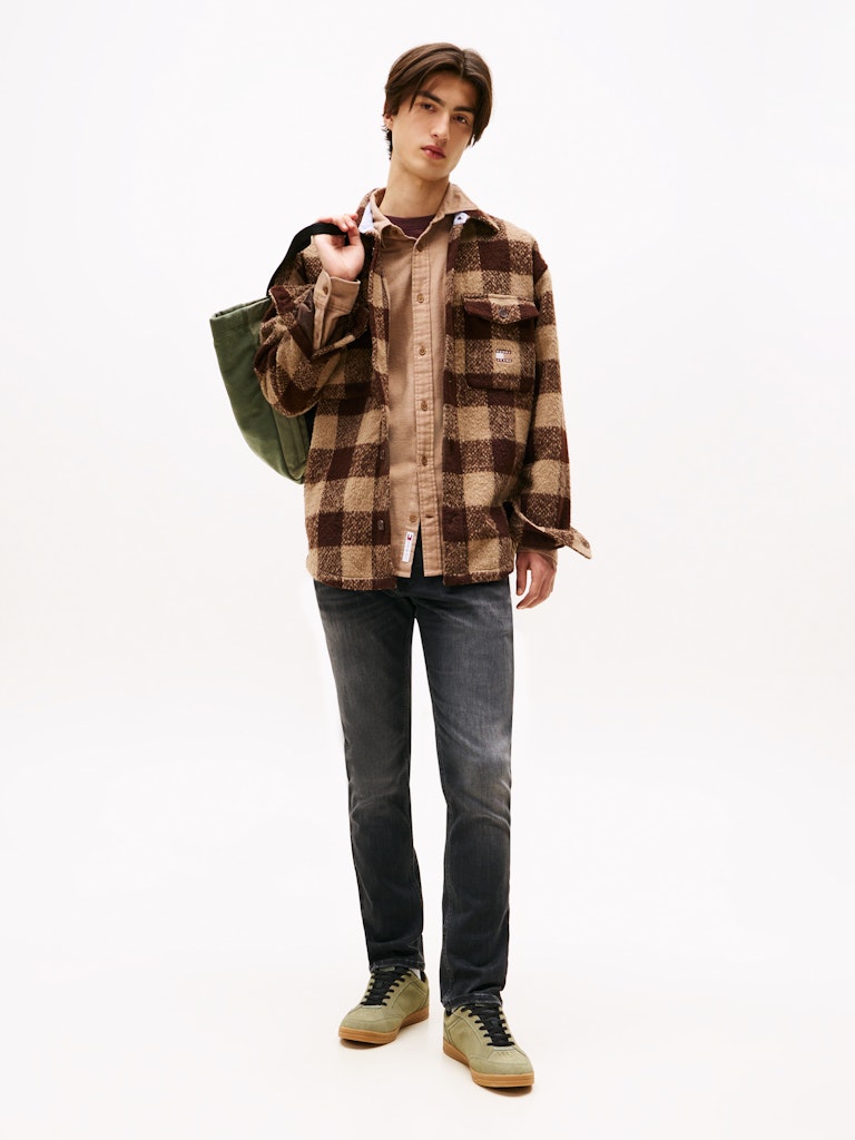 Tommy Hilfiger Erkek Dar Kesim Gri Scanton Jean Pantolon