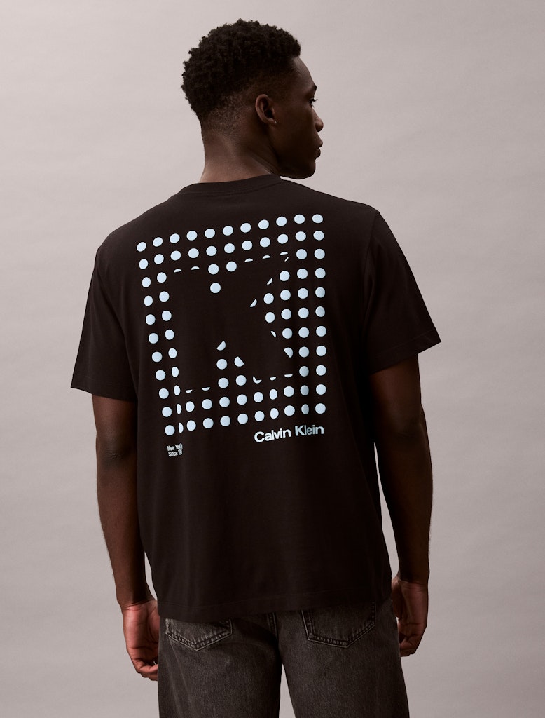 Calvin Klein Erkek Siyah  O Yaka  T-Shirt