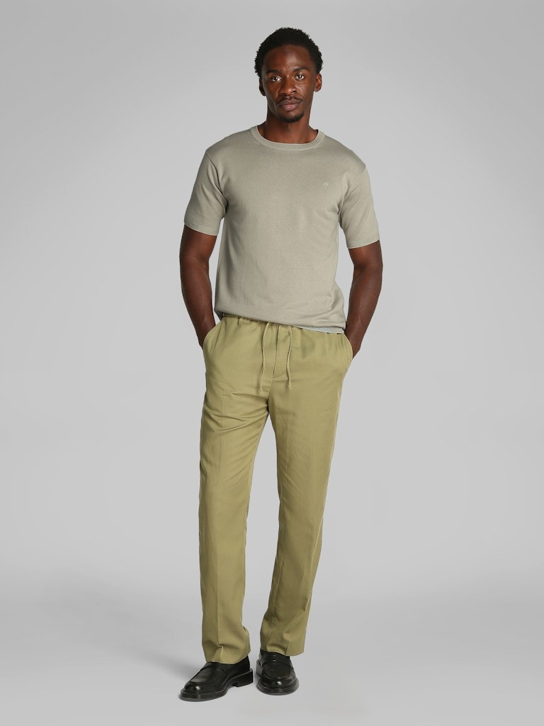 Calvin Klein Pamuk Gri Erkek Kısa Kollu Triko - K10K114485PAH