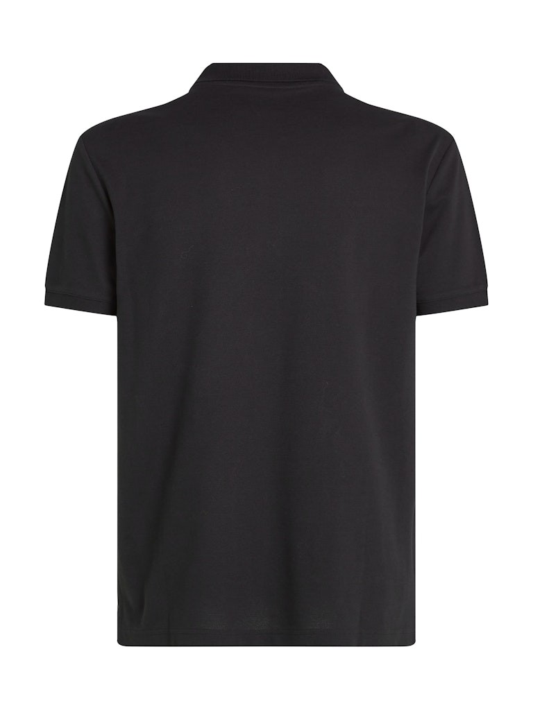 Calvin Klein Organik Pamuk Siyah Erkek Kısa Kollu Düğmeli Polo Yaka T-Shirt - J30J325664BEH