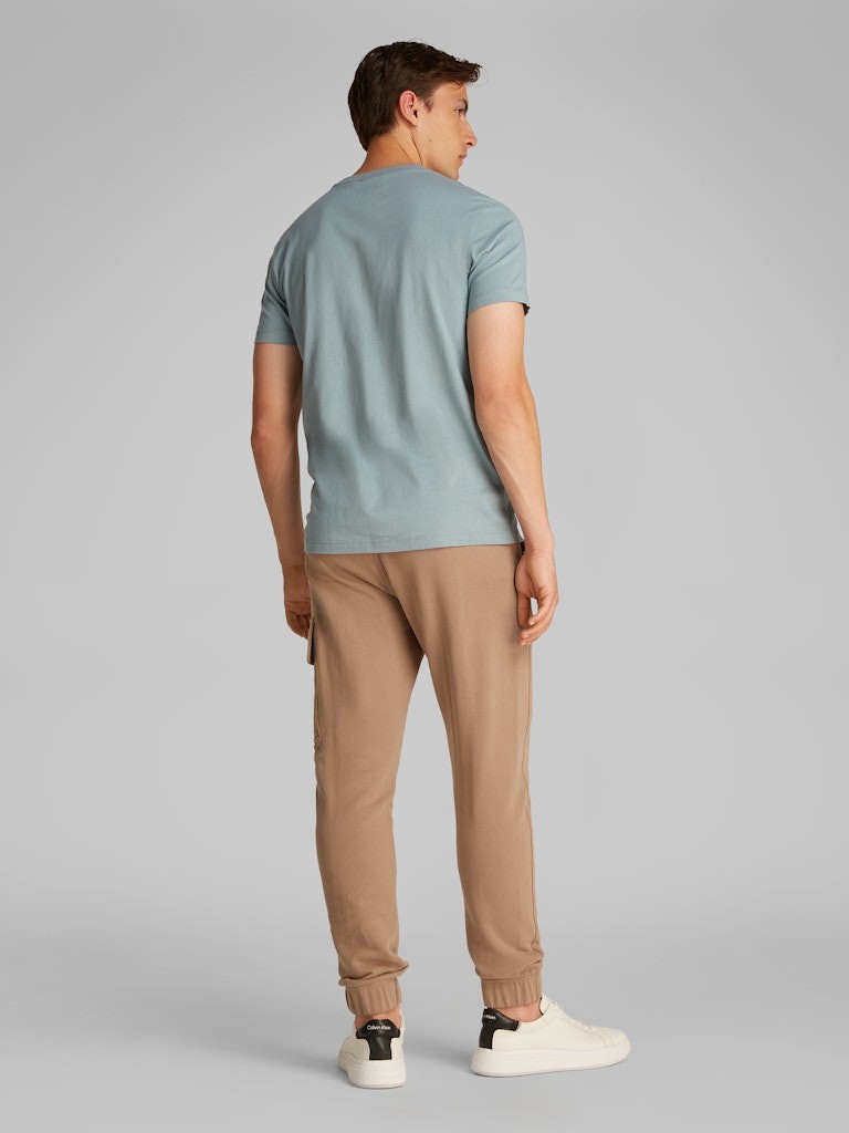 Calvin Klein Rejeneratif Pamuk Gri Erkek Kısa Kollu T-Shirt - J30J325649PC2