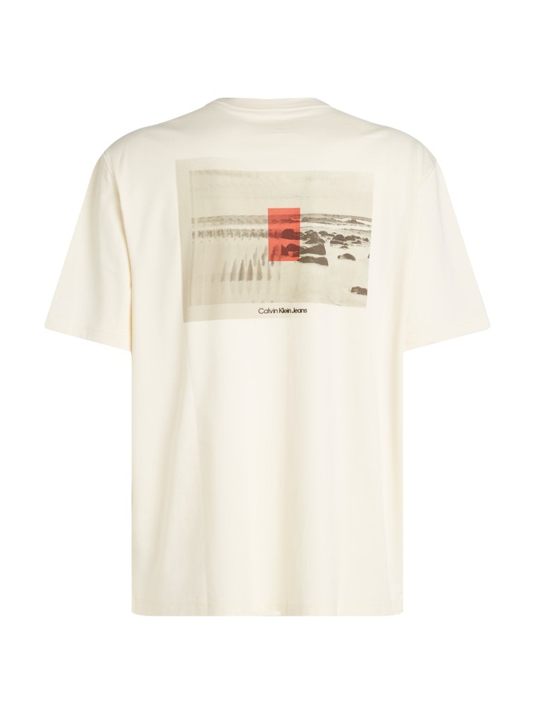Calvin Klein Pamuk Beyaz Erkek Kısa Kollu T-Shirt - J30J327094YAC