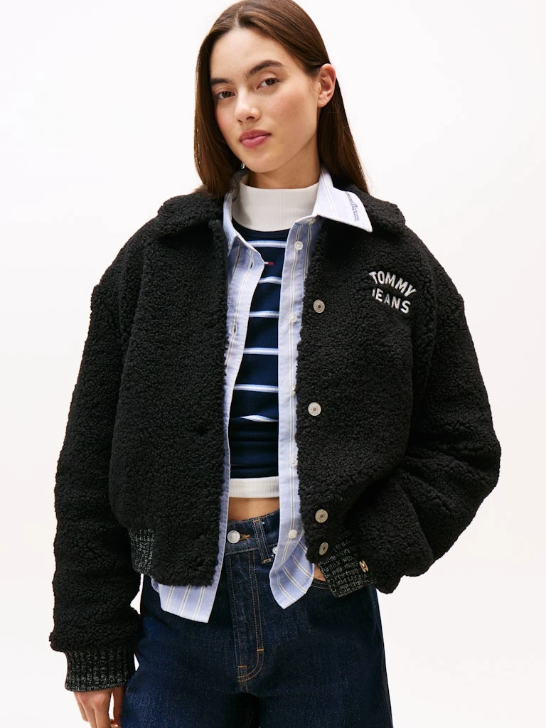 Tommy Hilfiger Kadın Siyah Bomber Mont
