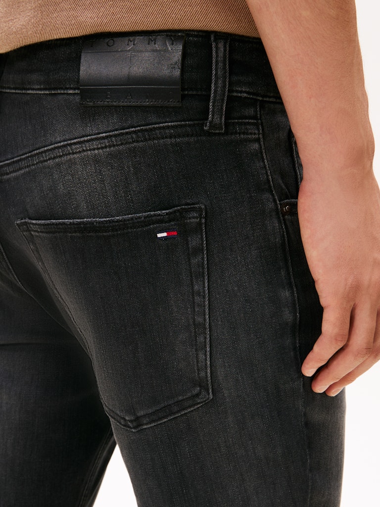 Tommy Hilfiger Erkek Dar Kesim Gri Scanton Jean Pantolon