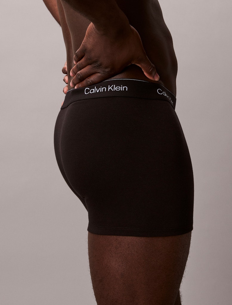 Calvin Klein Erkek Siyah Pamuk Standart Boxer  Boxer