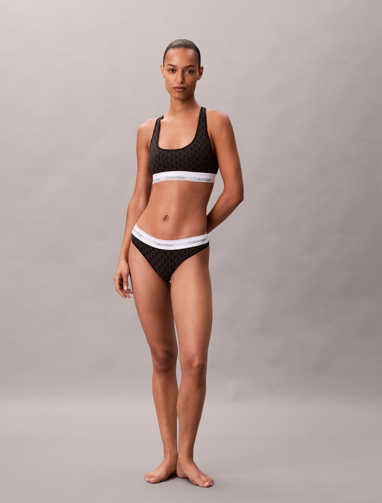 Calvin Klein Kadın Siyah Pamuk Spor  Sütyen