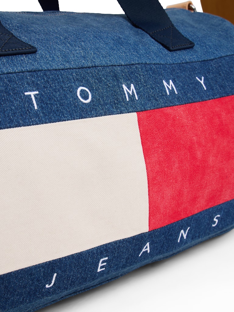 Tommy Hilfiger Erkek Denim Mavi Seyahat&Spor Çanta