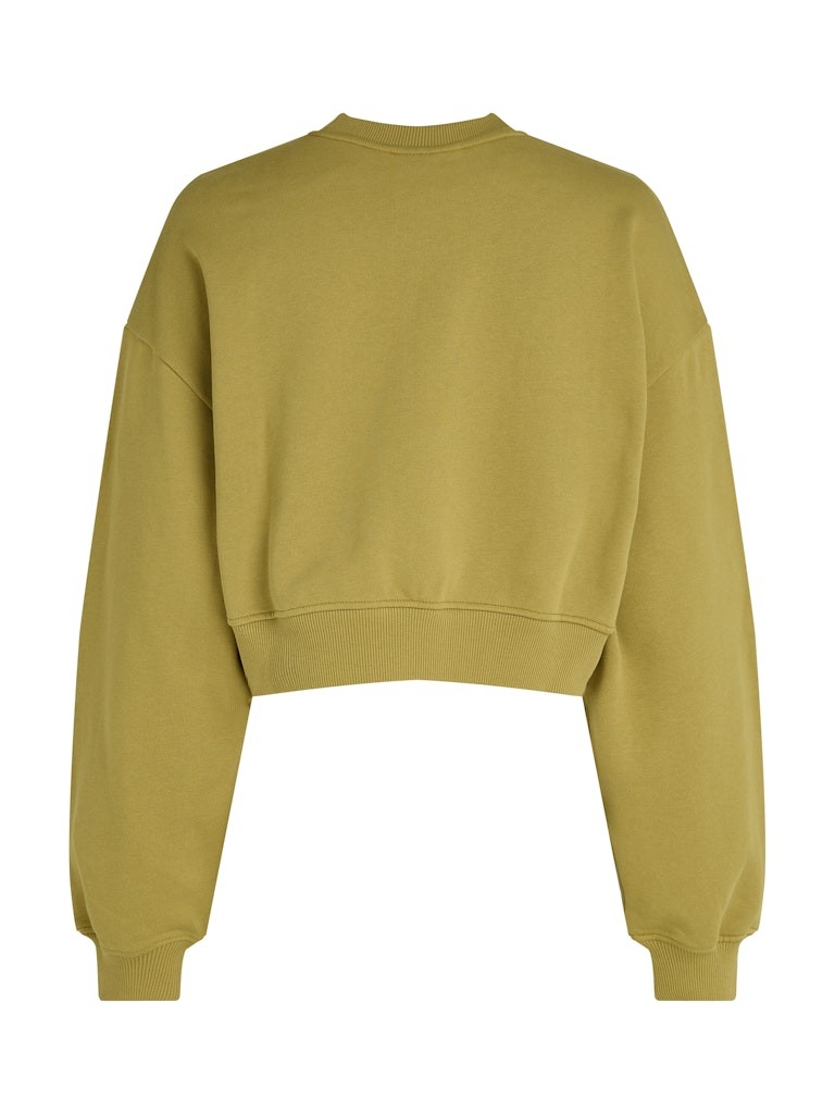 Calvin Klein Pamuk Haki Kadın O Yaka Sweatshirts - J20J224743LMD
