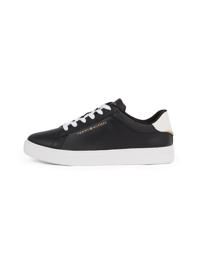 Tommy Hilfiger Siyah Kadın Kısa Taban Sneakers - FW0FW08320BDS