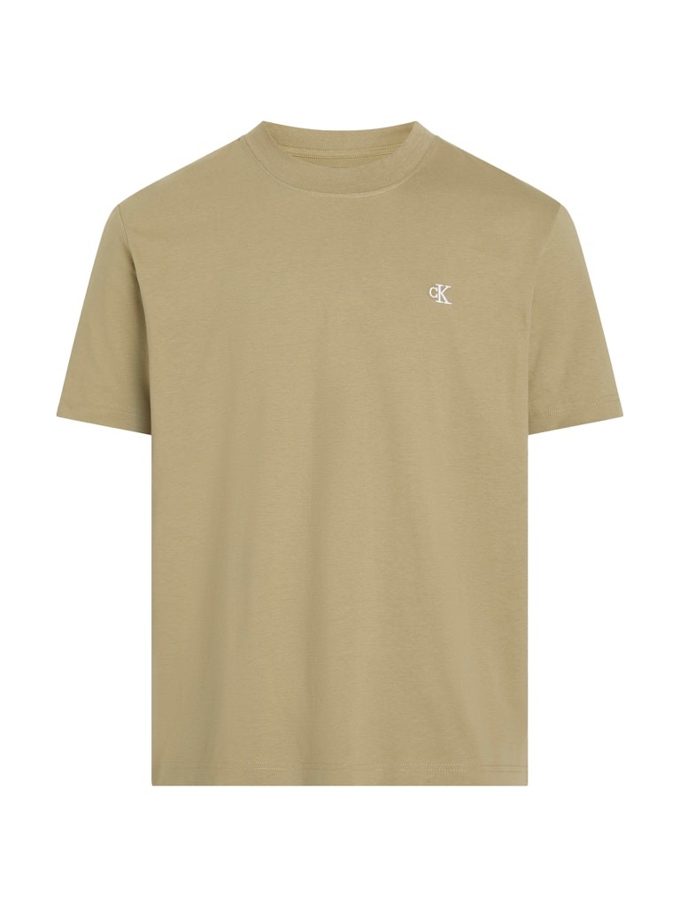 Calvin Klein Rejeneratif Pamuk Kahverengirengi Erkek Kısa Kollu T-Shirt - J30J327473HI0