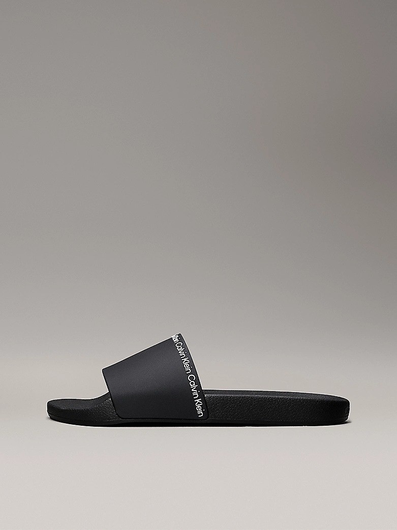Calvin Klein Siyah Erkek Tek Bantlı Terlik - HM0HM00981BEH
