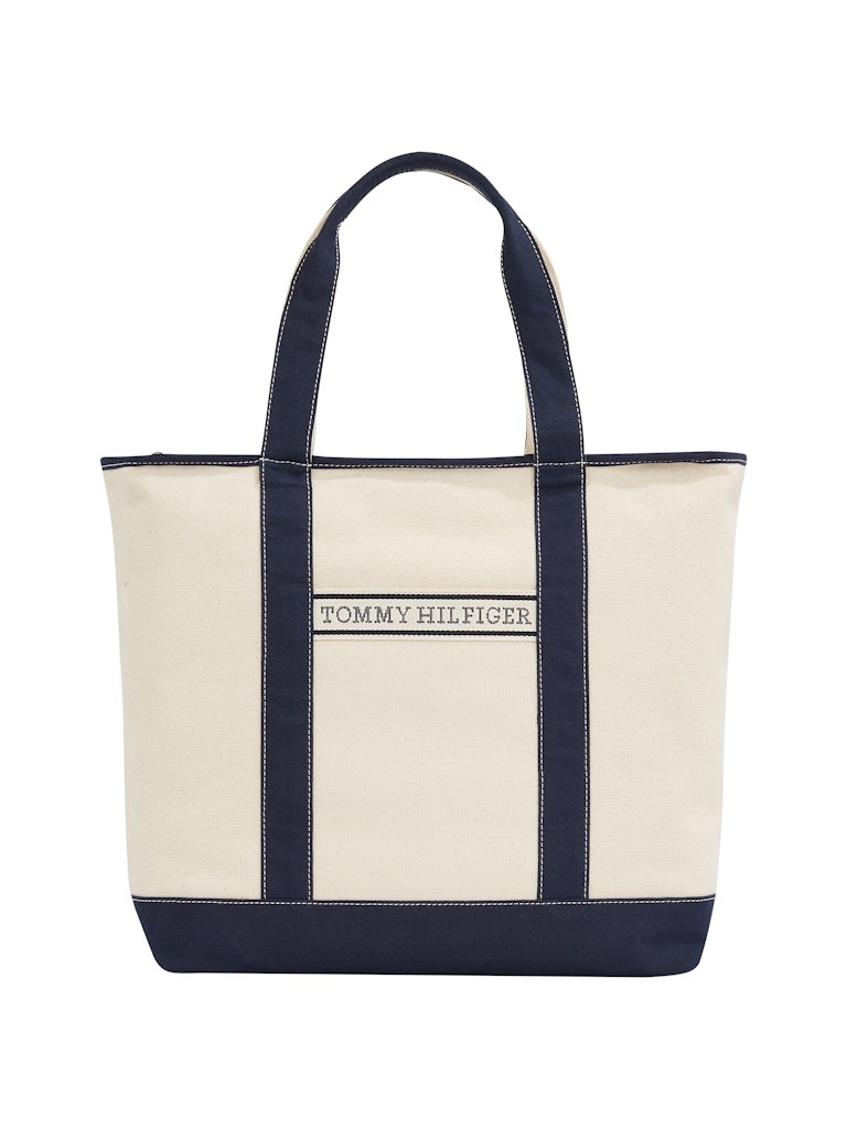 Tommy Hilfiger Mavi Kadın Tote Çanta - AW0AW174210GY