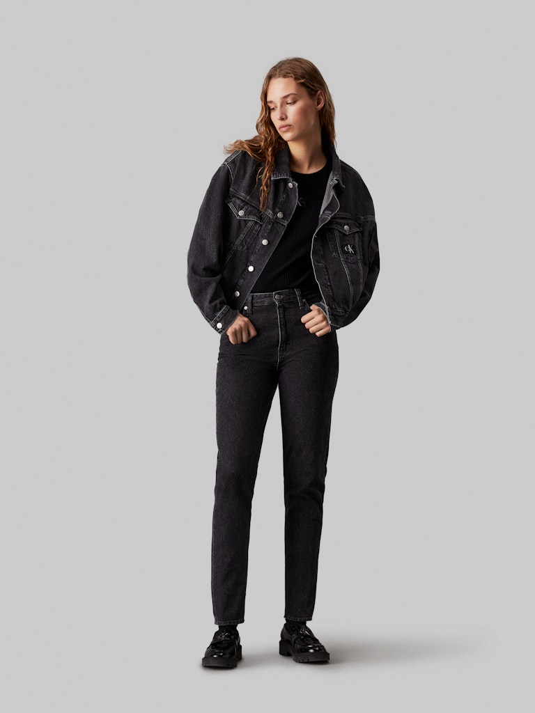 Calvin Klein Kadın Siyah Mom Jean