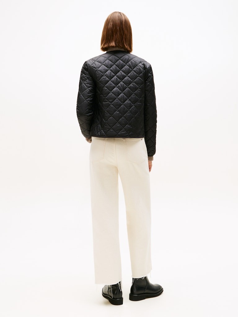 Tommy Hilfiger Kadın Siyah Padded Mont