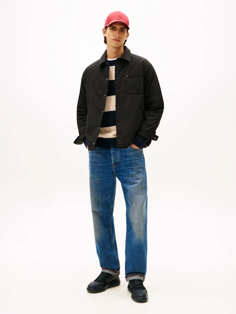 Tommy Hilfiger Erkek Siyah  Kısa Taban Modern Sneakers