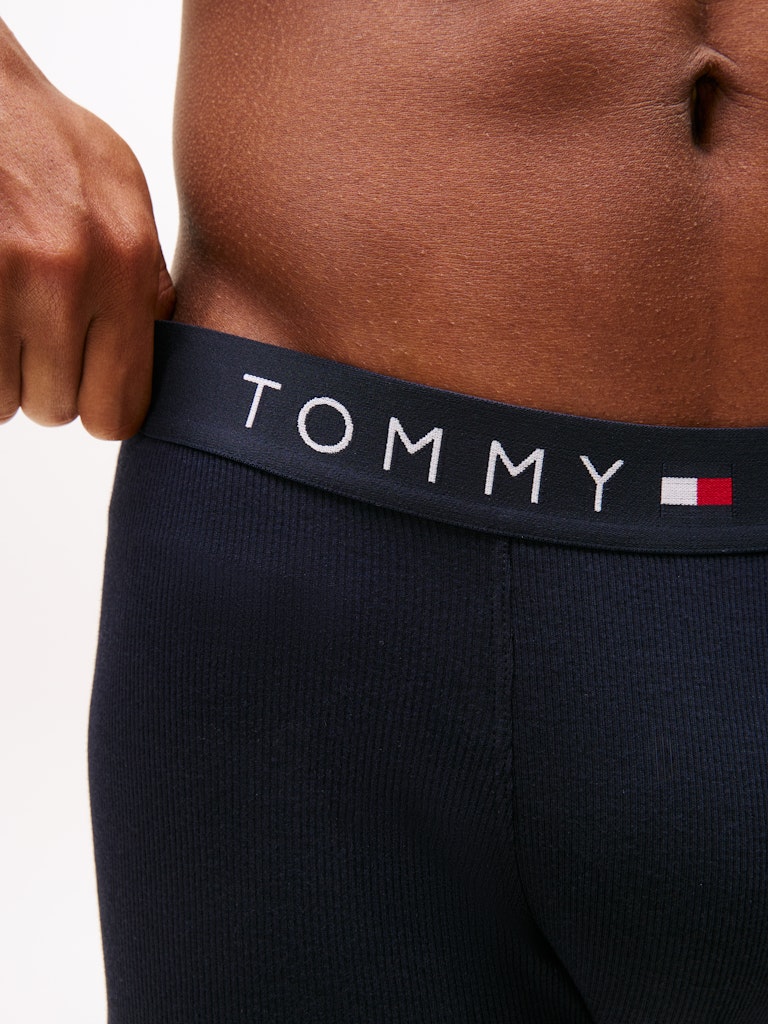 Tommy Hilfiger Erkek Lacivert  Uzun Boxer  Boxer