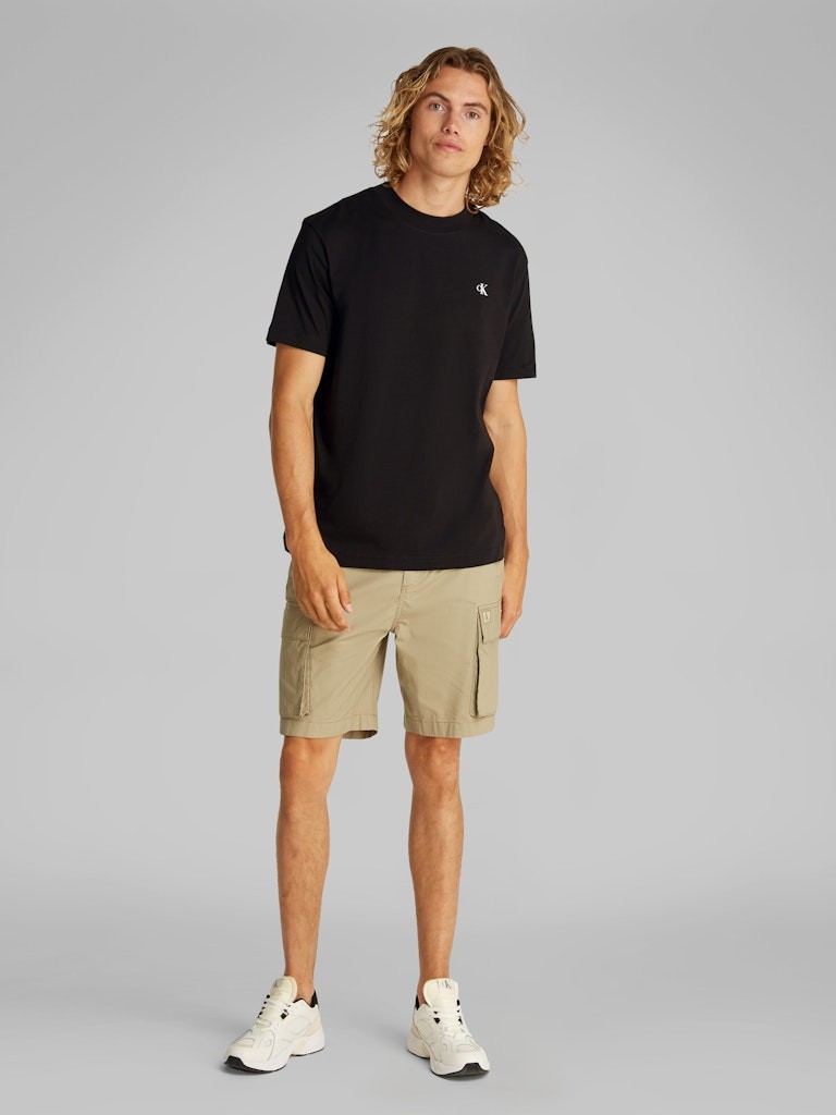 Calvin Klein Rejeneratif Pamuk Siyah Erkek Kısa Kollu T-Shirt - J30J327523BEH