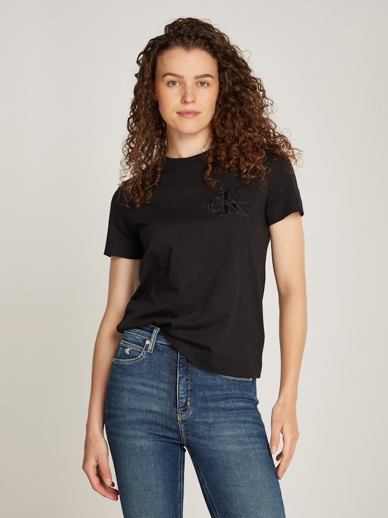 Kadın Satin Applique Regular T-Shirt