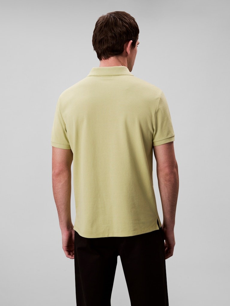 Calvin Klein Erkek Sarı Düğmeli Polo Yaka T Shirt