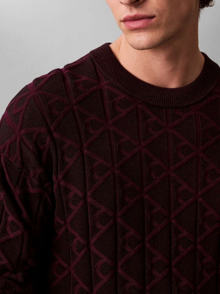 Calvin Klein Erkek Siyah Pamuk O Yaka Triko