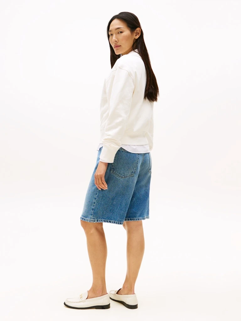 Tommy Hilfiger Kadın Beyaz Sweatshirt