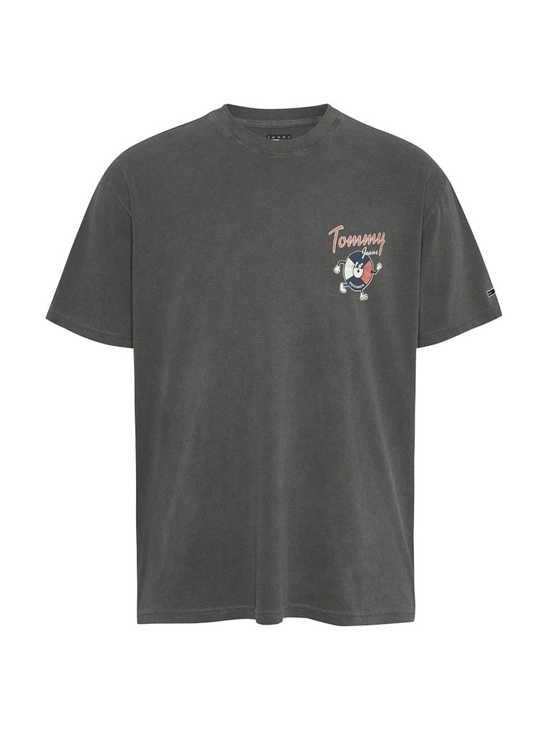 Tommy Hilfiger Pamuk Siyah Erkek Kısa Kollu T-Shirt - DM0DM20352BDS