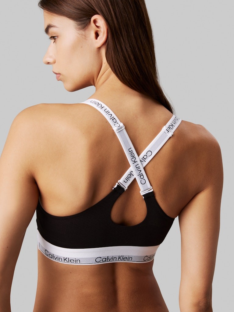 Calvin Klein Modal Siyah Kadın Askılı Bralet - 000QF7970EUB1
