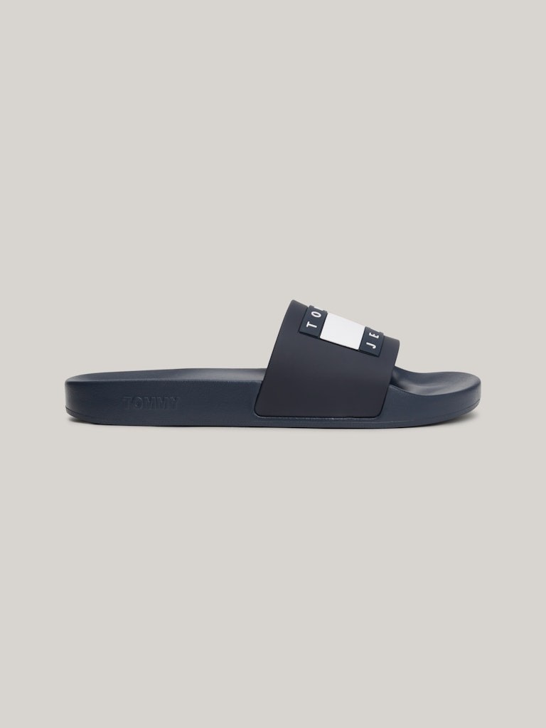 Tommy Hilfiger Lacivert Erkek Tek Bantlı Terlik - EM0EM01191C1G