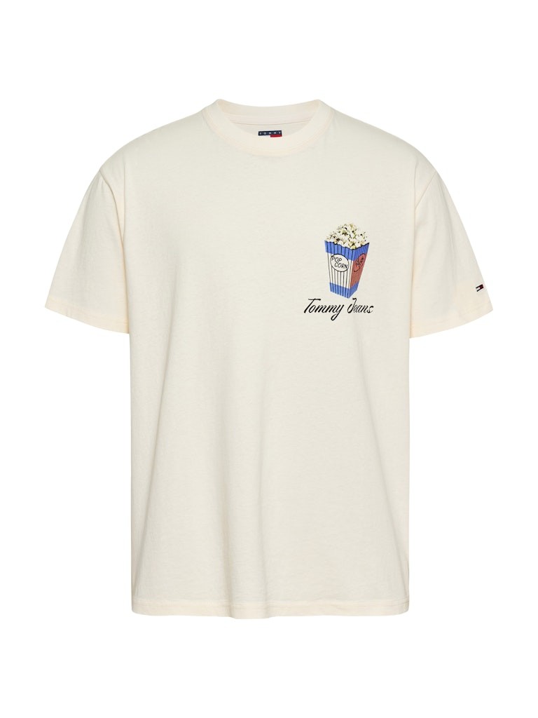 Tommy Hilfiger Pamuk Beyaz Erkek Kısa Kollu T-Shirt - DM0DM20352YBH
